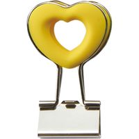 ベロス ハートクリップ イエロー DCH-2YE 1個