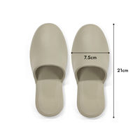 三和 レザー風EVAスリッパ子供用(アイボリー) TC3035 1箱(50足)（直送品）