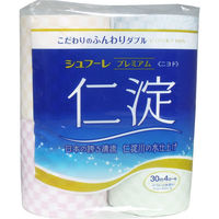 カルタス シュフーレプレミアム仁淀(ニヨド) 30m×4ロール ダブル 1袋(4ロール入)（直送品）