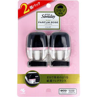 小林製薬 サワデー クルマ専用クリップ パルファムロゼ 6mL×2個パック 1パック(6mL×2個入)（直送品）