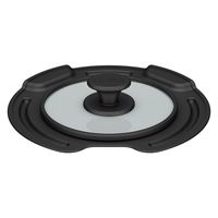 サーモス 取っ手のとれる鍋専用フタ 16cm ブラック KLJ-016 BK 1個