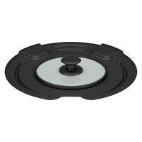 サーモス 取っ手のとれるフライパン専用フタ 22/24cm ブラック KLK-2224 BK 1個