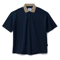 ボンマックス ユニセックスポロシャツ ネイビー×ベージュ L BKB4502 1枚（直送品）