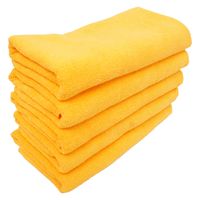 ◎フェイスタオル　ゴールド(濃い黄色)　60枚セット 小野商事 フェイスタオル サロン用スレン染め ゴールド 240匁