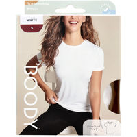 Jorico　Enterprises　BOODY　クルーネックＴシャツ　Sサイズ　ホワイト　1箱