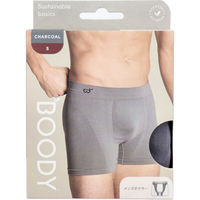 Jorico　Enterprises　BOODY　メンズ　ボクサー　Sサイズ　チャコール　1箱