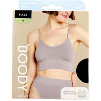 Jorico　Enterprises　BOODY　リヨライト　リブ　ローバックブラ　Mサイズ　ブラック　1箱