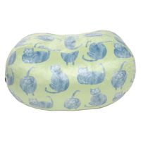 ソフト 正座クッション かぎのしっぽの猫 1個 FUJIEI エクサイズ カバー付き まくら 足置き 姿勢矯正 背筋が伸びる 動物柄 かわいい