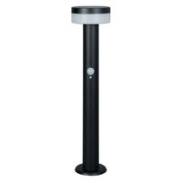 ムサシ ガーデンソーラーセンサーライト7.5W丸型 ブラック GL