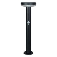 ムサシ ガーデンソーラーセンサーライト5W丸型 ブラック GL-S110BK 1台