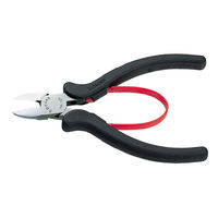 スリーピークス技研 HP-125R R型ハイプラスチックニッパ 125mm 黒 1本（直送品）