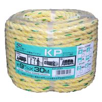 ユタカメイク ユタカ KP930 KPロープ万能パック 9mm×30m 1巻（直送品）
