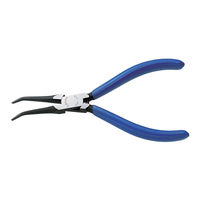 スリーピークス技研 NNP-130B ベンドニードルノーズプライヤー 130mm 青 1本（直送品）