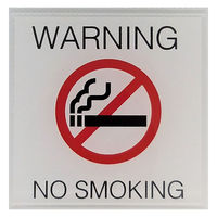 ニューウェイジャパン NJ サインプレート 禁煙(白赤) PU004 1枚（直送品）