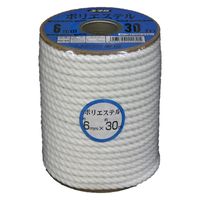ユタカメイク ユタカ RS-44 ポリエステルロープボビン 6mm×30m 1巻（直送品）