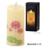 カメヤマ LEDキャンドル いろはあかりS 蓮 S7687-00-00 1本（直送品）