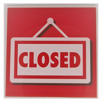 ニューウェイジャパン NJ サインプレート クローズ レッド SH004 1枚（直送品）