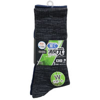 ディックコーポレーション ダブルサポートクルー丈先丸3P Bアソート 25-27 SSG-074 1組(3足入)（直送品）