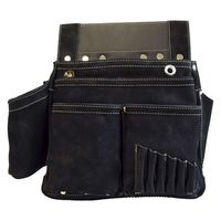 ふくろ倶楽部 朱雀 ヌバック四型「黒」 ホルダー付 SZN-836K 1個（直送品）