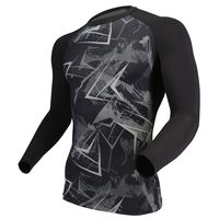 おたふく手袋 BT冷感・消臭パワーストレッチ 長袖クルーネックシャツ カモフラ×ブラック 3L JW-623 1枚（直送品）