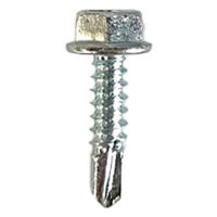 山喜産業　クイックビス　六角頭　鉄　三価ユニクロ（ドリルねじ）　６×１９mm　1箱（200本入）（直送品）