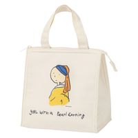 （世界の名作）保冷トートバッグ 真珠の耳飾り LAKOLE/ラコレ