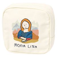 （世界の名作）スクエアポーチ モナリザ LAKOLE/ラコレ