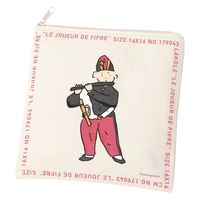 （世界の名作）フラットポーチ 笛を吹く少年 LAKOLE/ラコレ