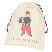 （世界の名作）巾着ポーチ（L） 笛を吹く少年 LAKOLE/ラコレ