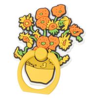 （世界の名作）ラバースマホリング ひまわり LAKOLE/ラコレ