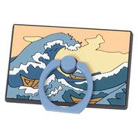 （世界の名作）ラバースマホリング 神奈川沖浪裏 LAKOLE/ラコレ