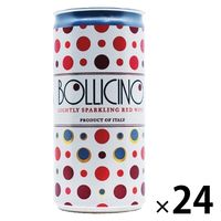 イタリア ドネリ ボッリチーノ フリッツァンテ スパークリングワイン　赤 辛口　200ml 缶 1セット（1本×24）　モンテ物産