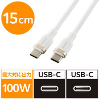 ^CvCP[u iUSB-C to Cj 15cm PD 100W VR  MPA-CCECSS015WH GR 1