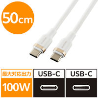 ^CvCP[u iUSB-C to Cj 50cm PD 100W VR  MPA-CCECSS05WH GR 1