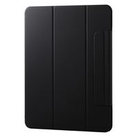 13インチ iPad Pro (M4) 2024年用 ケース レザー 手帳型 黒 TBWA24PLWVPF2BK エレコム 1個