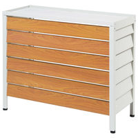 SANKA アルミ室外機カバー ルーバー標準 ホワイト ASC-LRWH 1台（直送品）