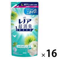 レノア 超消臭1WEEK フレッシュグリーン 詰め替え 370mL 1箱（16個入） 柔軟剤 P＆G