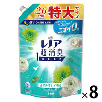 レノア 超消臭1WEEK フレッシュグリーン 詰め替え 特大 840mL 1セット（1個×8） 柔軟剤 P＆G