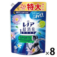 レノア 超消臭1WEEK SPORTS フレッシュシトラス 詰め替え 特大 840mL 1セット（1個×8） 柔軟剤 P＆G