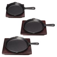 カンダ MTI鉄ステーキ皿丸柄付20cmYY2155 4967151058457 1個（直送品）