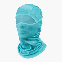 ロックブロス 夏用接触冷感バラクラバ(LF7162-4)メガネホール無し ペールブルー LF7162-4 1個 4570122011551（直送品）