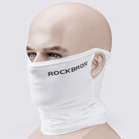 ロックブロス 伸縮性フェイスカバー(WB-003W)#8 耳掛け有 ホワイト WB-003W 1個 4570122013081（直送品）