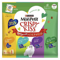 （バラエティパック）モンプチ クリスピーキッス 4種の海鮮＆お肉 312g（6g×52袋）1袋 大容量 ネスレ日本 猫用 おやつ