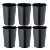 岩崎工業 くず入れ 13.5L 1セット（6個）（15Lゴミ袋対応） 丸型ゴミ箱 シンプル ダストボックス 日本製 再生PP100％ 直径264×（わけあり品）