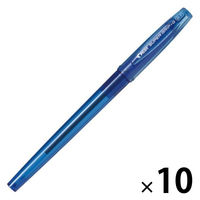 パイロット 油性ボールペン スーパーグリップG キャップ式 ブルー 0.7mm BSGC-10F-LL 1セット(1本×10)