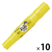 パイロット 油性丸芯ツインマーカー 細・太 イエロー MFN-15FBM-YN 1セット(1本×10)