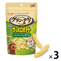 グラン・デリ ワンちゃん専用 サッポロポテト つぶつぶベジタブル 国産 20g 1セット（1個×3）ユニ・チャーム 犬用 おやつ