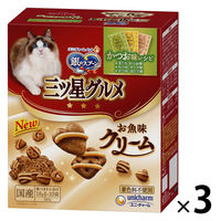 銀のスプーン三ツ星グルメお魚味クリームかつお味レシピ 3種のアソート 国産 180g（18g×10袋）3個 ユニ・チャーム