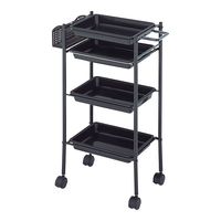 西村製作所 トレーワゴン(Cー305) 510×280×835mm ブラック 66-0014-39 1台（直送品）