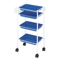 西村製作所 トレーワゴン(Cー305) 510×280×835mm ブルー 66-0014-42 1台（直送品）